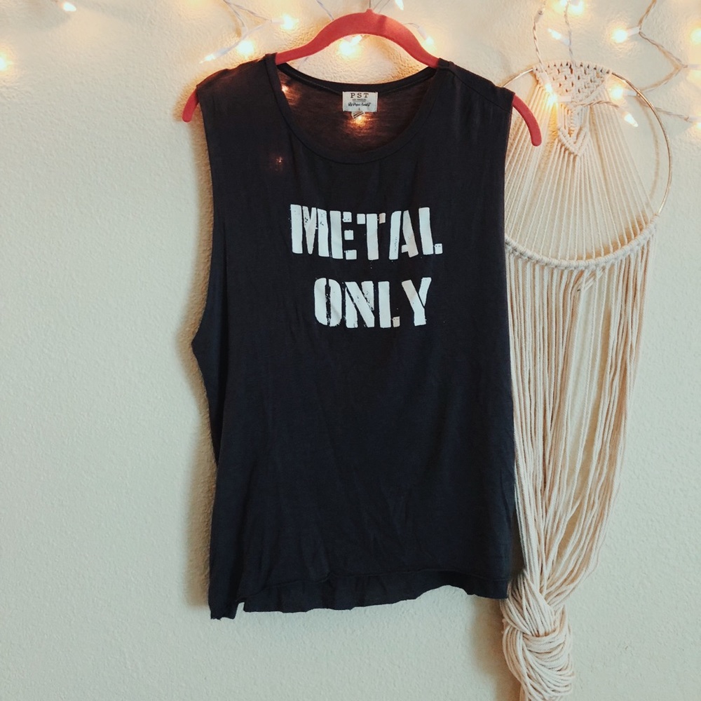 Urban Outfitters Muscle Tee Metal Only